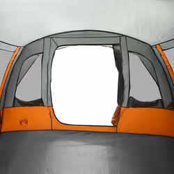 vidaXL Family Tent Tunnel 8-Person Lightweight Tent Dome Tent Grey Waterproof - Additional view 9