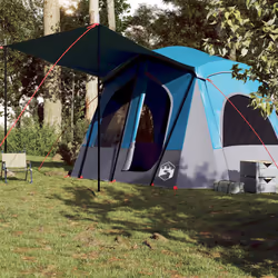 vidaXL Camping Tent Cabin 5-Person Lightweight Tent Patio Dome Tent Waterproof - Blue