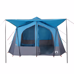 vidaXL Camping Tent Cabin 5-Person Lightweight Tent Patio Dome Tent Waterproof - Blue - Additional view 4