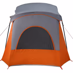 vidaXL Camping Tent Cabin 5-Person Lightweight Tent Patio Dome Tent Waterproof - Grey and orange - Additional view 7