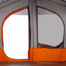 vidaXL Camping Tent Cabin 5-Person Lightweight Tent Patio Dome Tent Waterproof - Grey and orange - Additional view 9