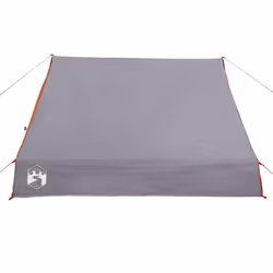 vidaXL Camping Tent A-Frame 2-Person Dome Tent Blackout Fabric Waterproof - Grey and orange - Additional view 7