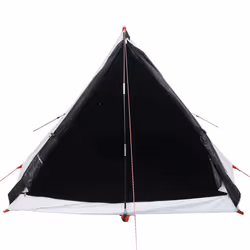 vidaXL Camping Tent A-Frame 2-Person Tent White Blackout Fabric Waterproof - Additional view 4