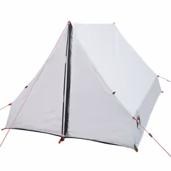vidaXL Camping Tent A-Frame 2-Person Tent White Blackout Fabric Waterproof - Additional view 5