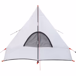 vidaXL Camping Tent A-Frame 2-Person Tent White Blackout Fabric Waterproof - Additional view 8