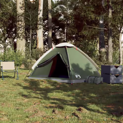 vidaXL Camping Tent Dome 2-Person Lightweight Tent Dome Tent Blue Waterproof - Green, 190 x 135 x 102/107 cm - Additional view 2