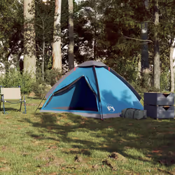 vidaXL Camping Tent Dome 2-Person Lightweight Tent Dome Tent Blue Waterproof - Blue, 190 x 135 x 102/107 cm - Additional view 2