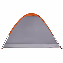 vidaXL Camping Tent Dome 2-Person Lightweight Tent Dome Tent Blue Waterproof - Grey and orange, 190 x 135 x 102/107 cm - Additional view 8