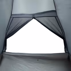 vidaXL Camping Tent Dome 2-Person Lightweight Tent Dome Tent Blue Waterproof - Grey and orange, 190 x 135 x 102/107 cm - Additional view 9