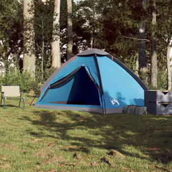 vidaXL Camping Tent Dome 2-Person Lightweight Tent Dome Tent Blue Waterproof - Blue, 240 x 210 x 126/132 cm - Additional view 2
