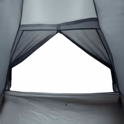 vidaXL Camping Tent Dome 2-Person Lightweight Tent Dome Tent Blue Waterproof - Grey and orange, 240 x 210 x 126/132 cm - Additional view 9