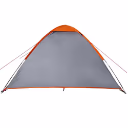 vidaXL Camping Tent Dome 4-Person Lightweight Tent Patio Dome Tent Waterproof - grey and orange - Additional view 8