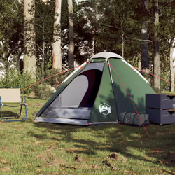 vidaXL Camping Tent Dome 4-Person Lightweight Tent Dome Tent Green Waterproof