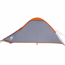 vidaXL Camping Tent Dome 4-Person Lightweight Tent Patio Dome Tent Waterproof - grey and orange, 4-person - Additional view 7
