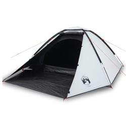 vidaXL Camping Tent Dome 4-Person Lightweight Tent Patio Dome Tent Waterproof - white blackout, 4-person