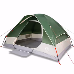 vidaXL Family Tent Dome 6-Person Outdoor Lightweight Camping Tent Waterproof - Green, 214 x 150 x 115 cm - Additional view 4