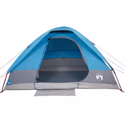 vidaXL Family Tent Dome 6-Person Outdoor Lightweight Camping Tent Waterproof - Blue, 214 x 150 x 115 cm - Additional view 5