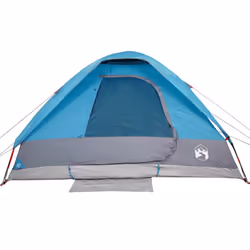 vidaXL Family Tent Dome 6-Person Outdoor Lightweight Camping Tent Waterproof - Blue, 214 x 150 x 115 cm - Additional view 6