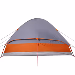 vidaXL Family Tent Dome 6-Person Outdoor Lightweight Camping Tent Waterproof - Grey and orange, 214 x 150 x 115 cm - Additional view 9