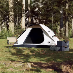 vidaXL Family Tent Dome 6-Person Outdoor Lightweight Camping Tent Waterproof - white blackout, 2-person - Additional view 2