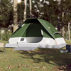 vidaXL Family Tent Dome 6-Person Outdoor Lightweight Camping Tent Waterproof - Green, 274 x 213 x 150 cm - Additional view 2