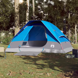 vidaXL Family Tent Dome 6-Person Outdoor Lightweight Camping Tent Waterproof - Blue, 274 x 213 x 150 cm - Additional view 2
