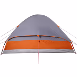 vidaXL Family Tent Dome 6-Person Outdoor Lightweight Camping Tent Waterproof - Grey and orange, 274 x 213 x 150 cm - Additional view 9