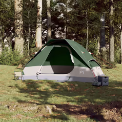 vidaXL Family Tent Dome 6-Person Outdoor Lightweight Camping Tent Waterproof - Green, 335 x 273 x 183 cm - Additional view 2