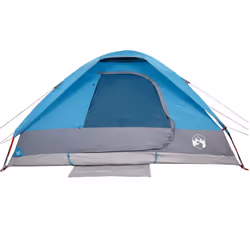 vidaXL Family Tent Dome 6-Person Outdoor Lightweight Camping Tent Waterproof - Blue, 335 x 273 x 183 cm - Additional view 6