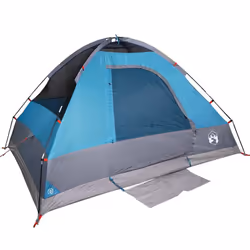 vidaXL Family Tent Dome 6-Person Outdoor Lightweight Camping Tent Waterproof - Blue, 335 x 273 x 183 cm - Additional view 7