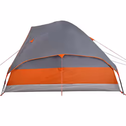 vidaXL Family Tent Dome 6-Person Outdoor Lightweight Camping Tent Waterproof - Grey and orange, 335 x 273 x 183 cm - Additional view 8