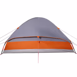 vidaXL Family Tent Dome 6-Person Outdoor Lightweight Camping Tent Waterproof - Grey and orange, 335 x 273 x 183 cm - Additional view 9