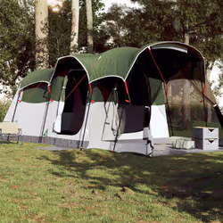 vidaXL Family Tent Tunnel 8-Person Dome Tent Patio Camping Tent Waterproof - green