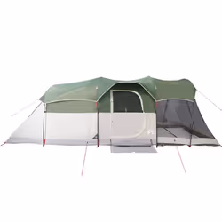 vidaXL Family Tent Tunnel 8-Person Dome Tent Patio Camping Tent Waterproof - green - Additional view 6