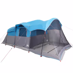 vidaXL Family Tent Tunnel 8-Person Dome Tent Patio Camping Tent Waterproof - blue - Additional view 4