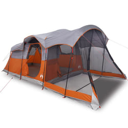 vidaXL Family Tent Tunnel 8-Person Dome Tent Patio Camping Tent Waterproof - grey