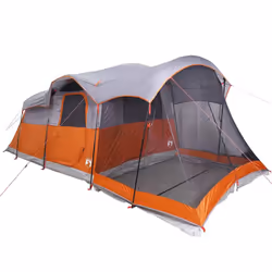 vidaXL Family Tent Tunnel 8-Person Dome Tent Patio Camping Tent Waterproof - grey - Additional view 4