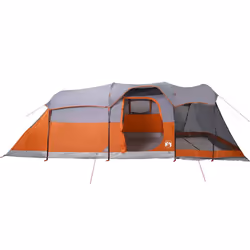 vidaXL Family Tent Tunnel 8-Person Dome Tent Patio Camping Tent Waterproof - grey - Additional view 5