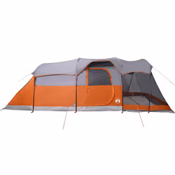 vidaXL Family Tent Tunnel 8-Person Dome Tent Patio Camping Tent Waterproof - grey - Additional view 6
