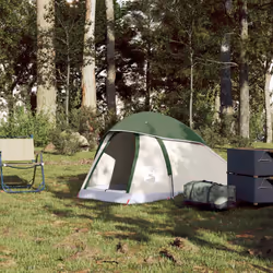 vidaXL Camping Tent Dome 1-Person Lightweight Tent Dome Tent Green Waterproof
