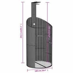 vidaXL Outdoor Shower Garden Beach Pool Shower Poly Rattan and Acacia Wood - black, 100 x 100 x 241.5 cm - Additional view 10