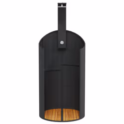 vidaXL Outdoor Shower Garden Beach Pool Shower Poly Rattan and Acacia Wood - black, 100 x 100 x 241.5 cm - Additional view 4