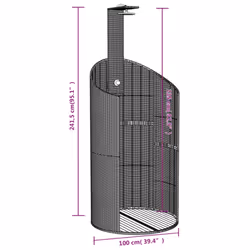 vidaXL Outdoor Shower Garden Beach Pool Shower Poly Rattan and Acacia Wood - grey, 100 x 100 x 241.5 cm - Additional view 10