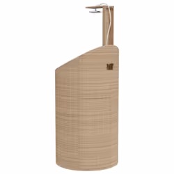 vidaXL Outdoor Shower Garden Beach Pool Shower Poly Rattan and Acacia Wood - beige, 100 x 100 x 241.5 cm - Additional view 6