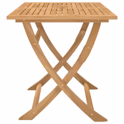 vidaXL Folding Garden Table Outdoor Table Patio Dining Table Solid Wood Acacia - Additional view 4