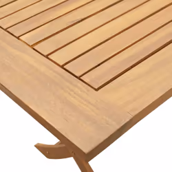 vidaXL Folding Garden Table Outdoor Table Patio Dining Table Solid Wood Acacia - Additional view 7