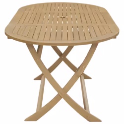 vidaXL Folding Garden Table Outdoor Table Patio Dining Table Solid Wood Acacia - Additional view 4