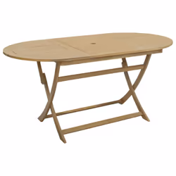 vidaXL Folding Garden Table Outdoor Table Patio Dining Table Solid Wood Acacia - Additional view 5