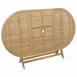 vidaXL Folding Garden Table Outdoor Table Patio Dining Table Solid Wood Acacia - Additional view 6