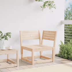 vidaXL Garden Sofa Corner Outdoor Sofa Chair Balcony Couch Solid Wood Pine